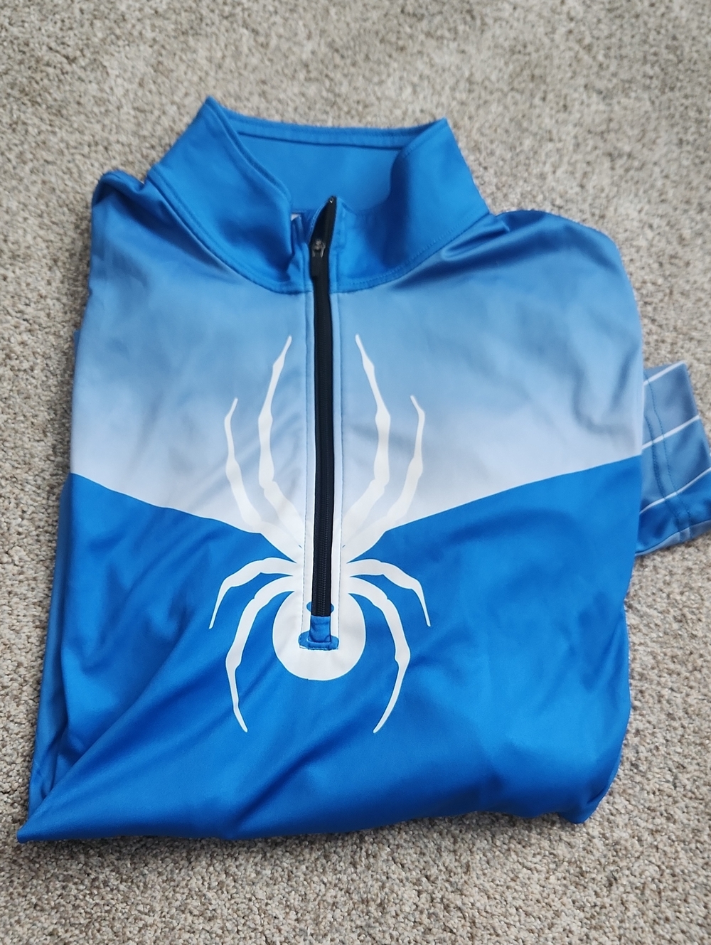Spyder Men's Blue Ombre Quarter Zip